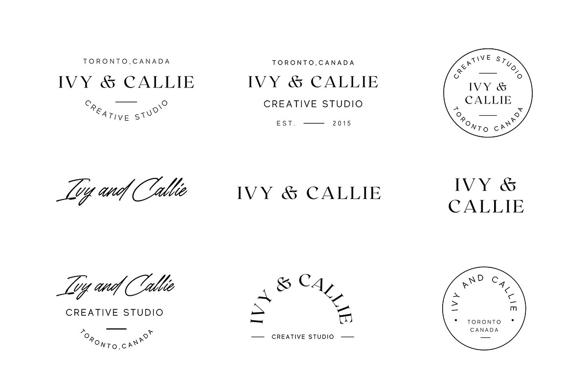 Canva Modern Aesthetic Logo Kit, a Branding & Logo Template by Forth and Wild (Photo 12 of 14)