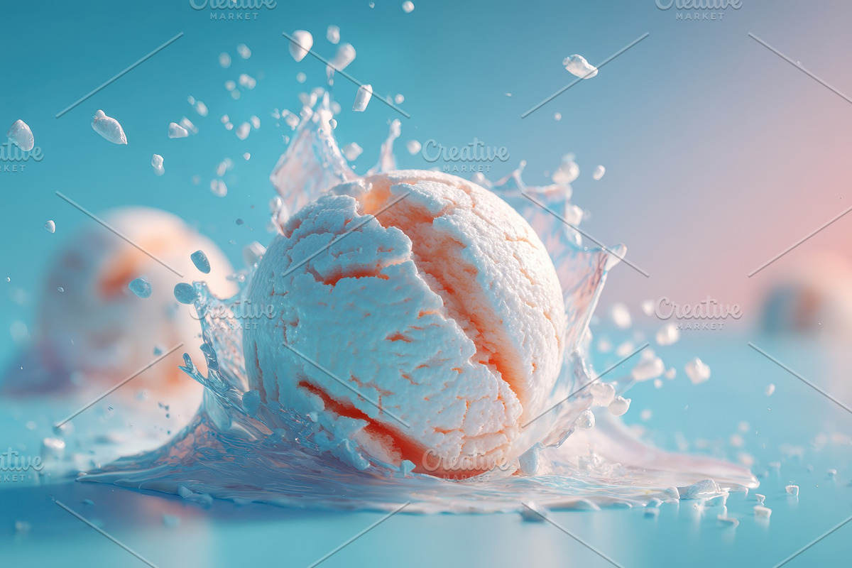 Vanilla ice cream with milk splash, a Food & Drink Photo by AlyaAnd (Photo 1 of 2)