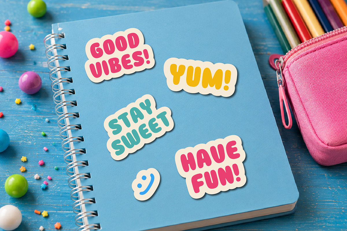 Chewy Gumb - Playful Display Font, a Sans Serif Font by Vesvocrea (Photo 9 of 10)