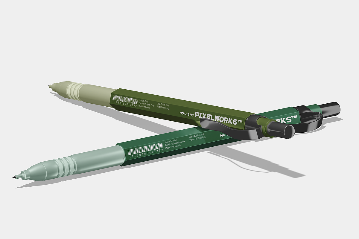 Pencil Mockup, a Pens & Pencil Mockup by Bartama Graphic (Photo 3 of 5)
