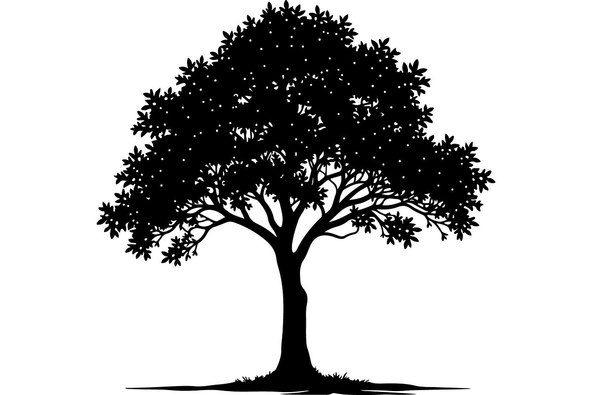 Silhouette Tree Vector Clipart Pack, an Object Graphic by jahid234 (Photo 8 of 10)
