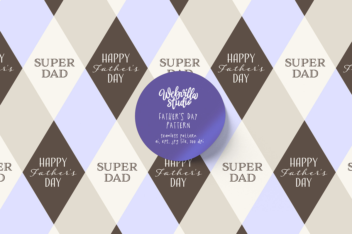 Father's Day Pattern, a Pattern Graphic by Bloomart Studio (Photo 1 of 6)