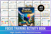 Focus Training Activity Book | Focus, a Stationery Template by Mustafiz (Thumbnail 1 of 4)