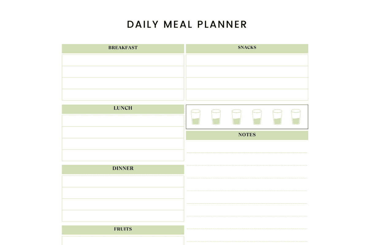 Meal Planner | PLR/MRR Template, a Stationery Template by Brand Your Biz Co. (Photo 5 of 6)