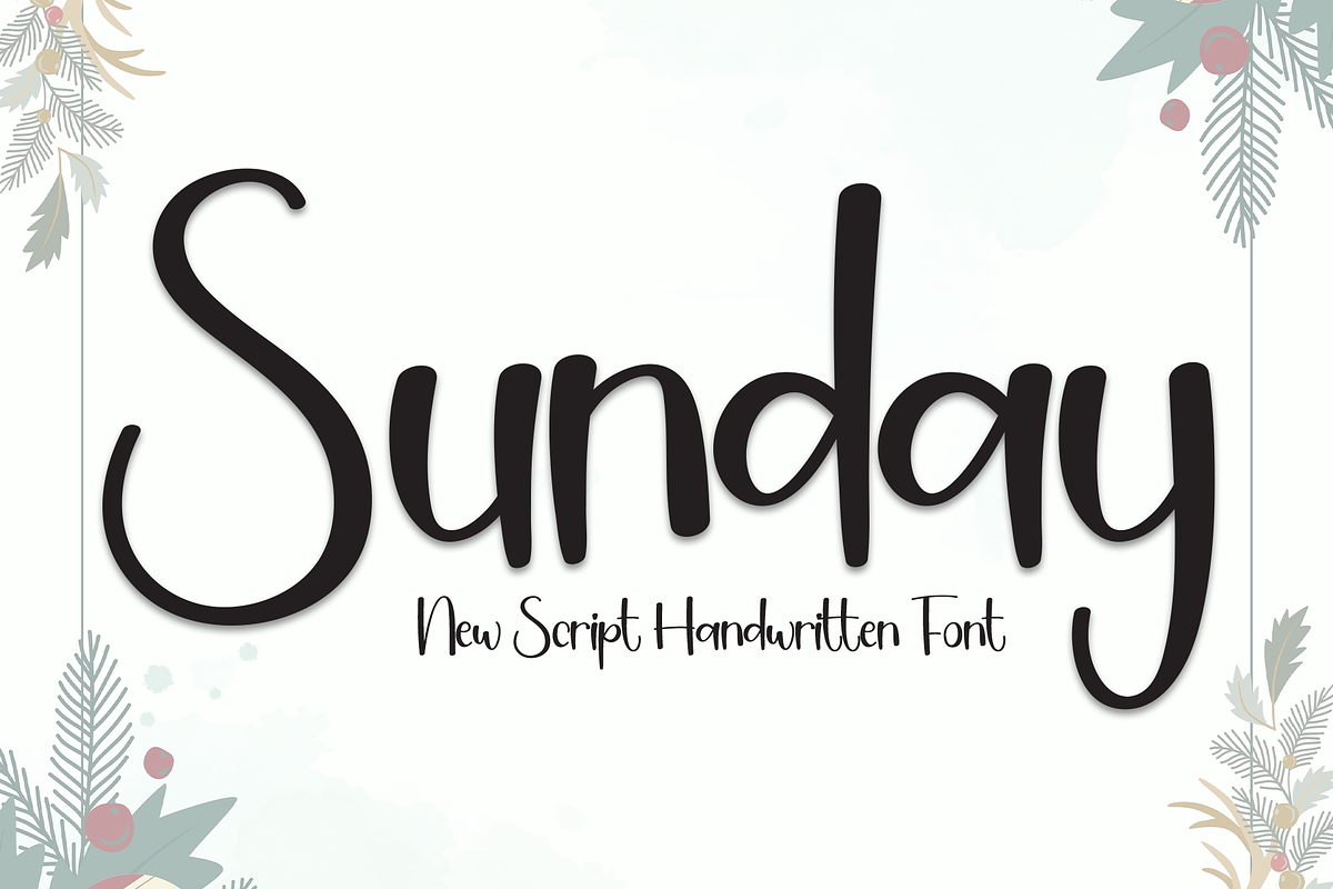 Sunday | Script Font, a Script Font by Scratchones (Photo 1 of 8)