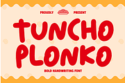 TunchoPlonko Bold Handwriting Font, a Font by PutraCetol Studio (Thumbnail 1 of 5)