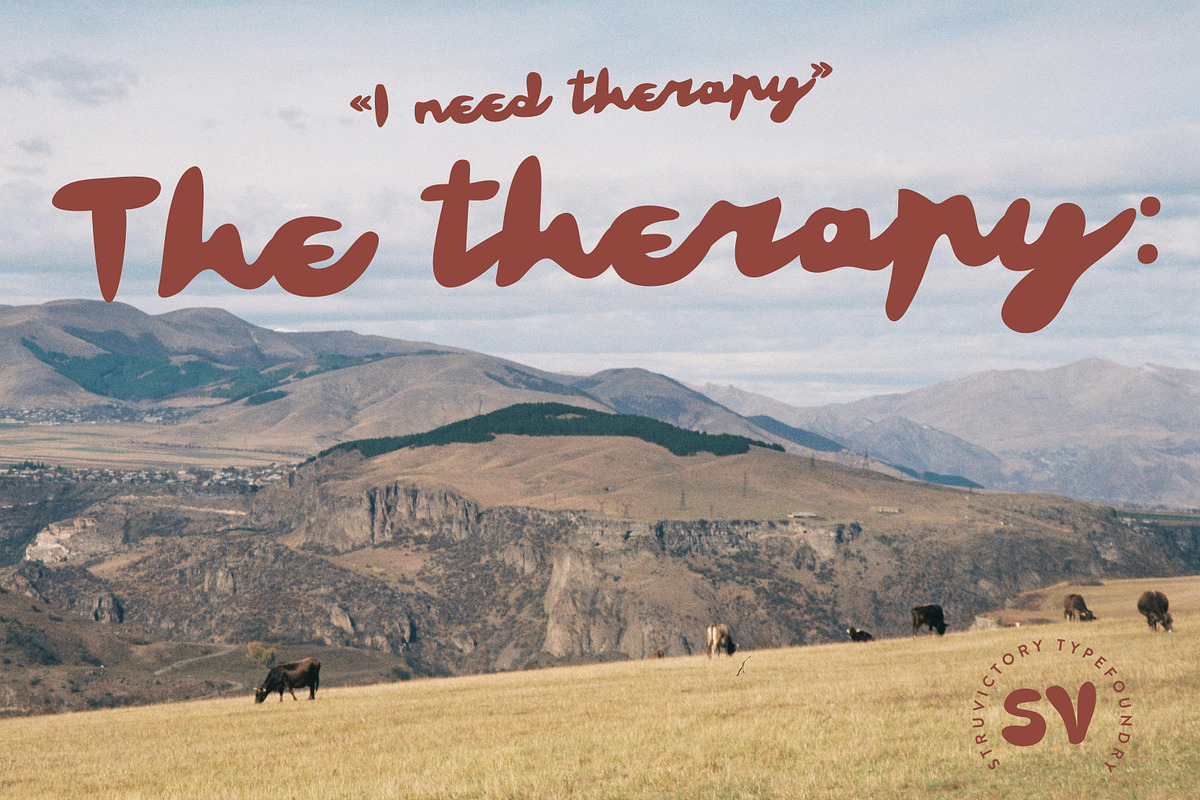 JOMO Carefree Detox Vibe Script, a Script Font by Struvictory.art (Photo 6 of 8)