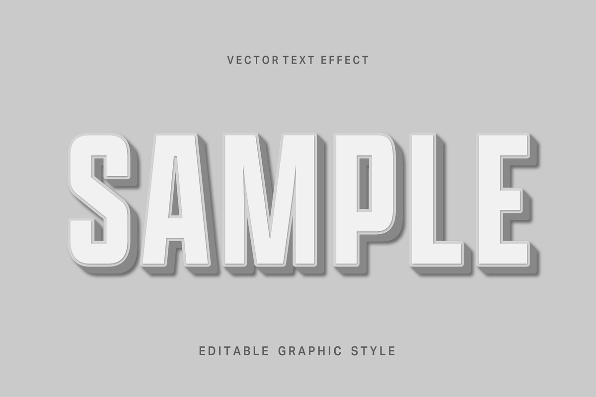 3D Bold Shadow Text Effect
