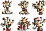 Winter Giraffe Clipart, an Illustration by Black Bird Studio (Thumbnail 4 of 6)