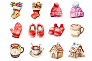 Cute Warm Christmas Clipart, an Illustration by Design Market (Thumbnail 3 of 3)