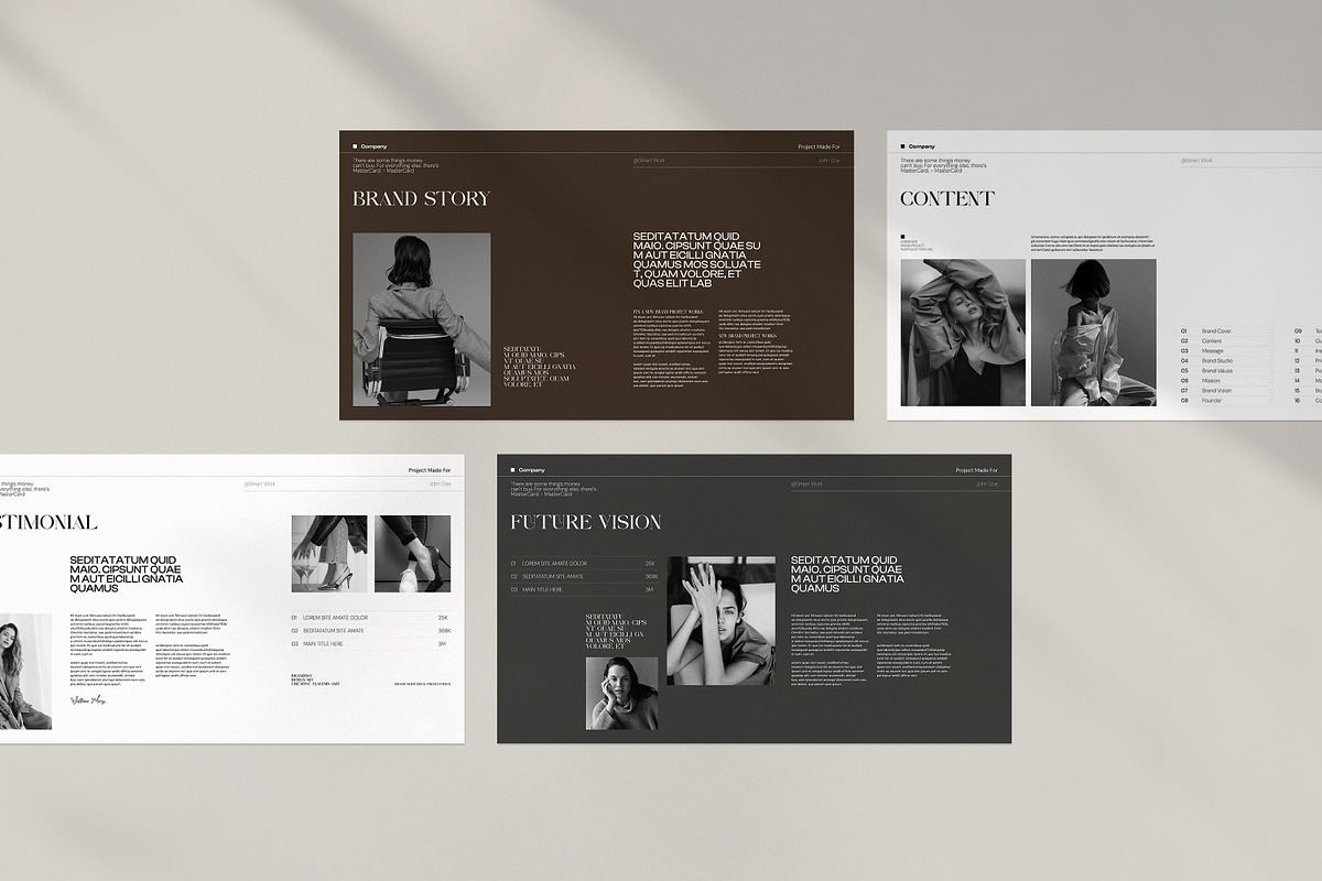 Brand Slide Deck Template, a Presentation Template by evgenystudio