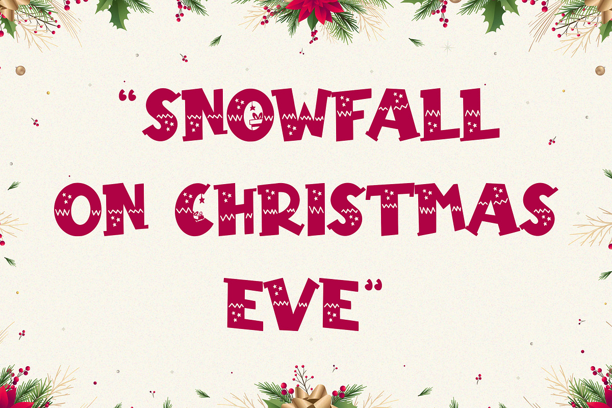 Christmas Dream, a Handwritten Font by HATFSTUDIO (Photo 6 of 8)