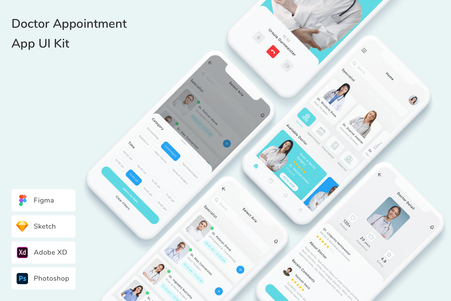 Doctor Appointment App UI Kit, an UI Kit Template by Betush