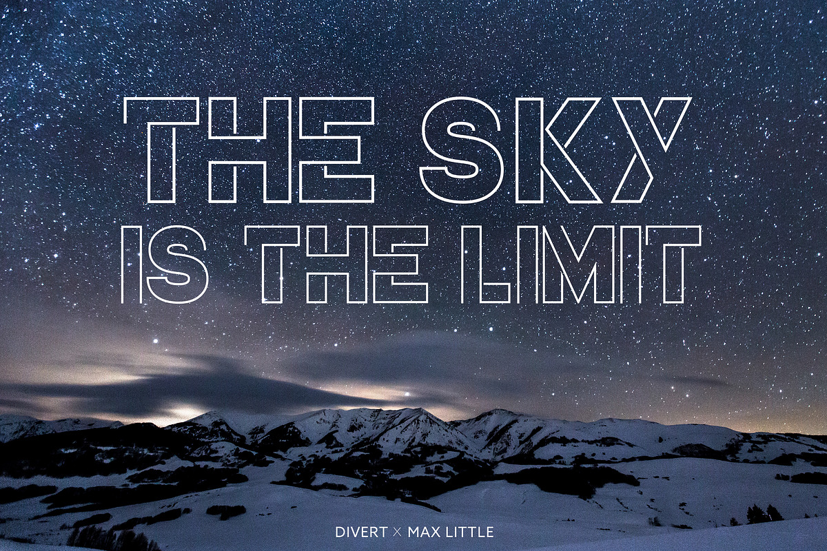 Divert, a Sans Serif Font by Little Fonts (Photo 11 of 11)