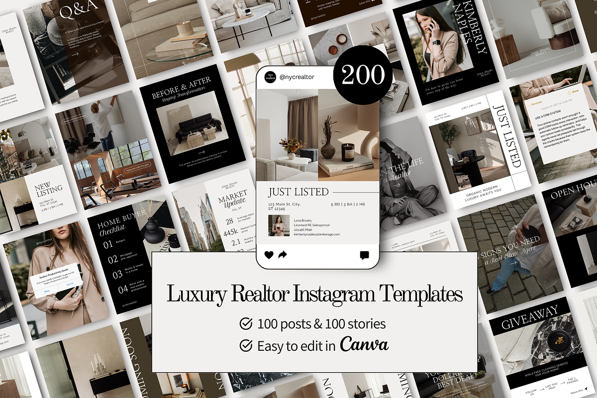 Luxury Realtor Instagram Templates