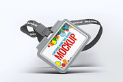 Lanyard Name Tag Badge Mock-Up, an Advertising Mockup by DesignRushMarket (Thumbnail 5 of 10)