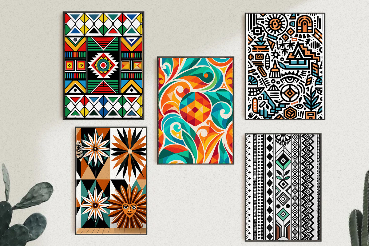 Abstract Pattern Digital Posters