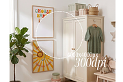 Two Frame Mockup For Nursery Art, a Mockup by First Impression Mockups (Thumbnail 4 of 4)