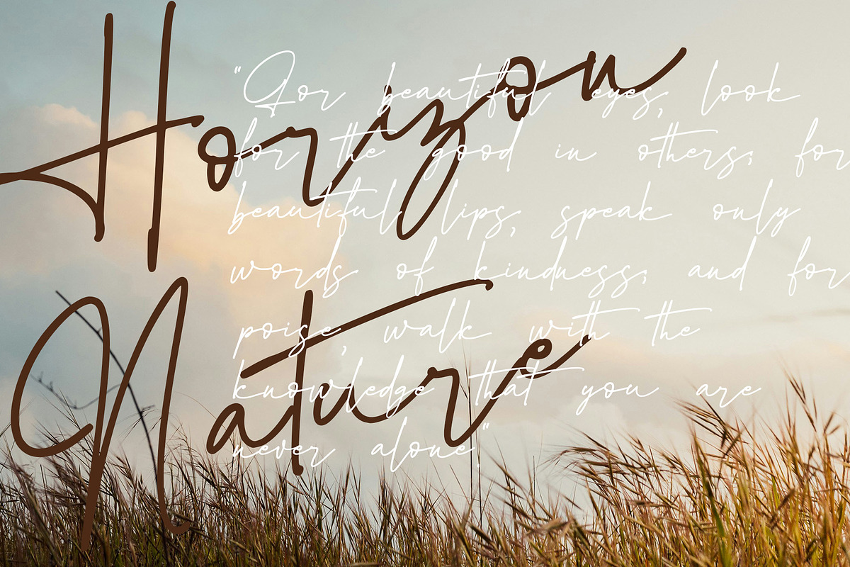 Bandarasa Signature, a Script Font by Kincrev Studio (Photo 10 of 10)