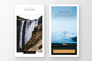 Iceland Instagram Story Templates, a Social Media Template by Hamilton. (Thumbnail 5 of 9)