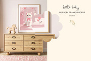 Baby Girl Nursery Frame Mockup, a Household Mockup by Coco & Cub Studio (Thumbnail 2 of 6)