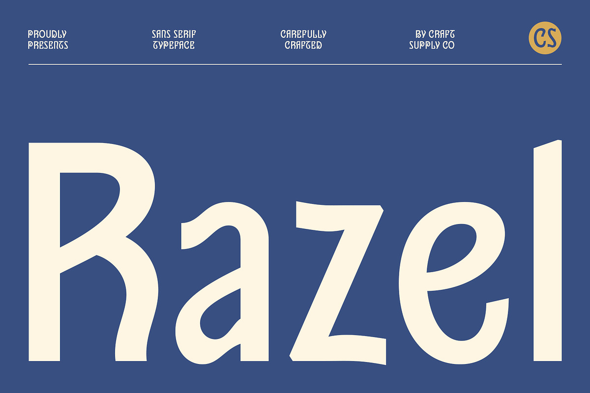 CS Razel – Art Nouveau Font, a Sans Serif Font by Craft Supply Co. (Photo 1 of 8)