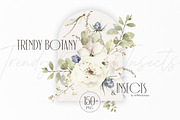 Trendy botany Watercolor collection, an Object Illustration by ArtMaslyana (Thumbnail 1 of 10)