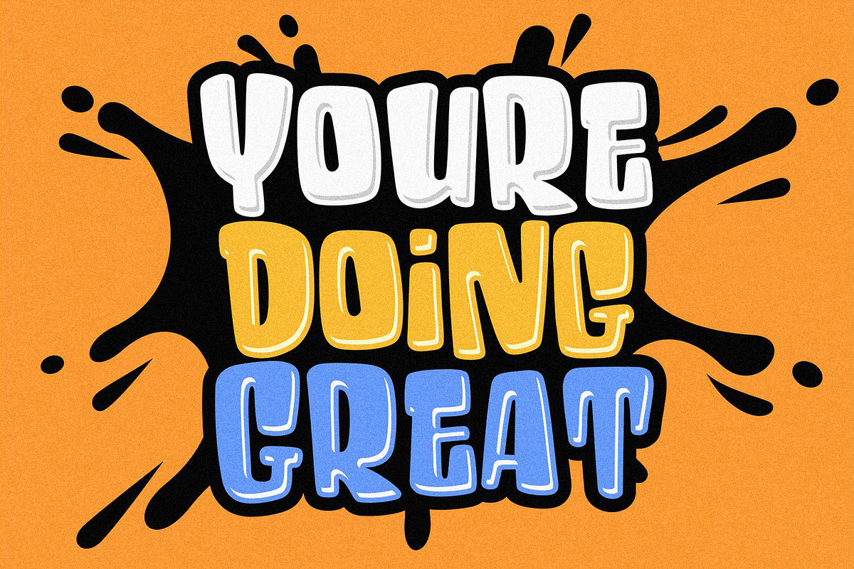 Grow Back - A Playful Rounded Font, a Script Font by HanzelSpace Studio (Photo 4 of 11)