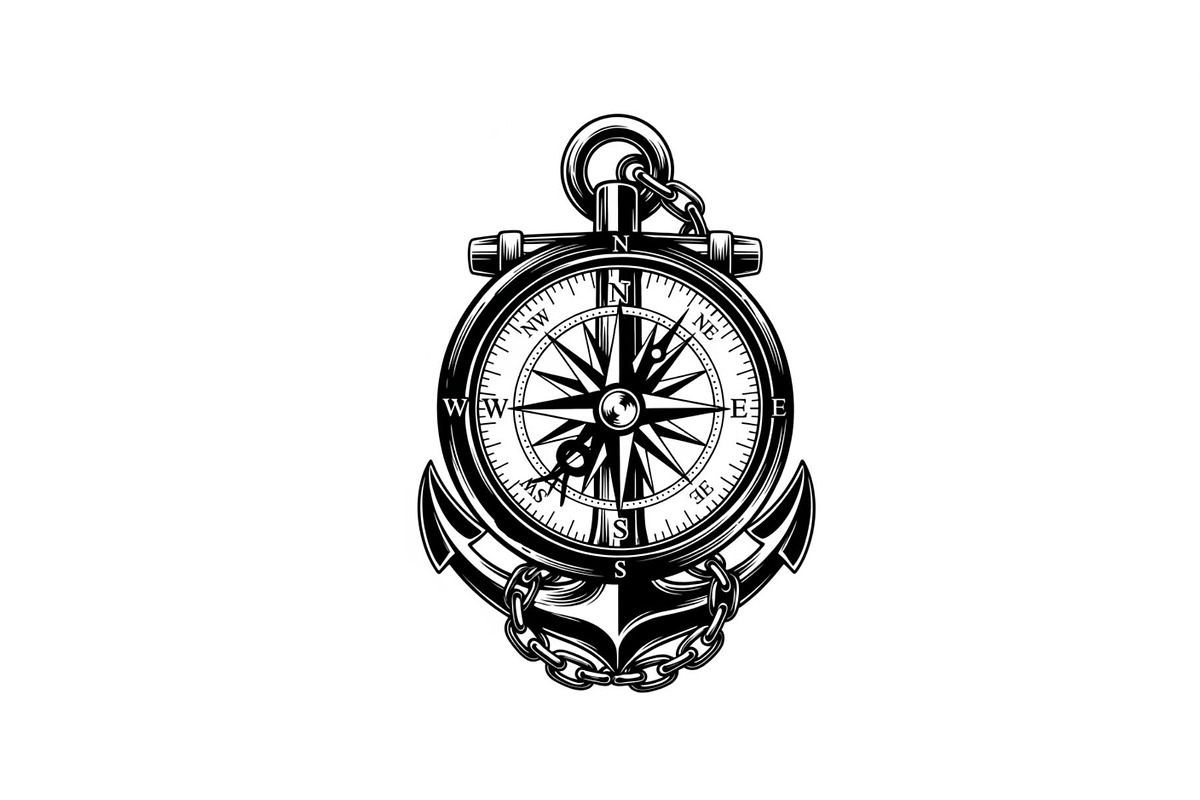 Nautical Anchor Compass Bundle, an Illustration by Creativeshirt (Photo 15 of 31)