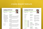 Resume Template 34, a Resume Template by graphicalcium (Thumbnail 2 of 3)