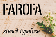 Farofa - stencil typeface, a Font by Minhocossauro Emporium (Thumbnail 5 of 6)