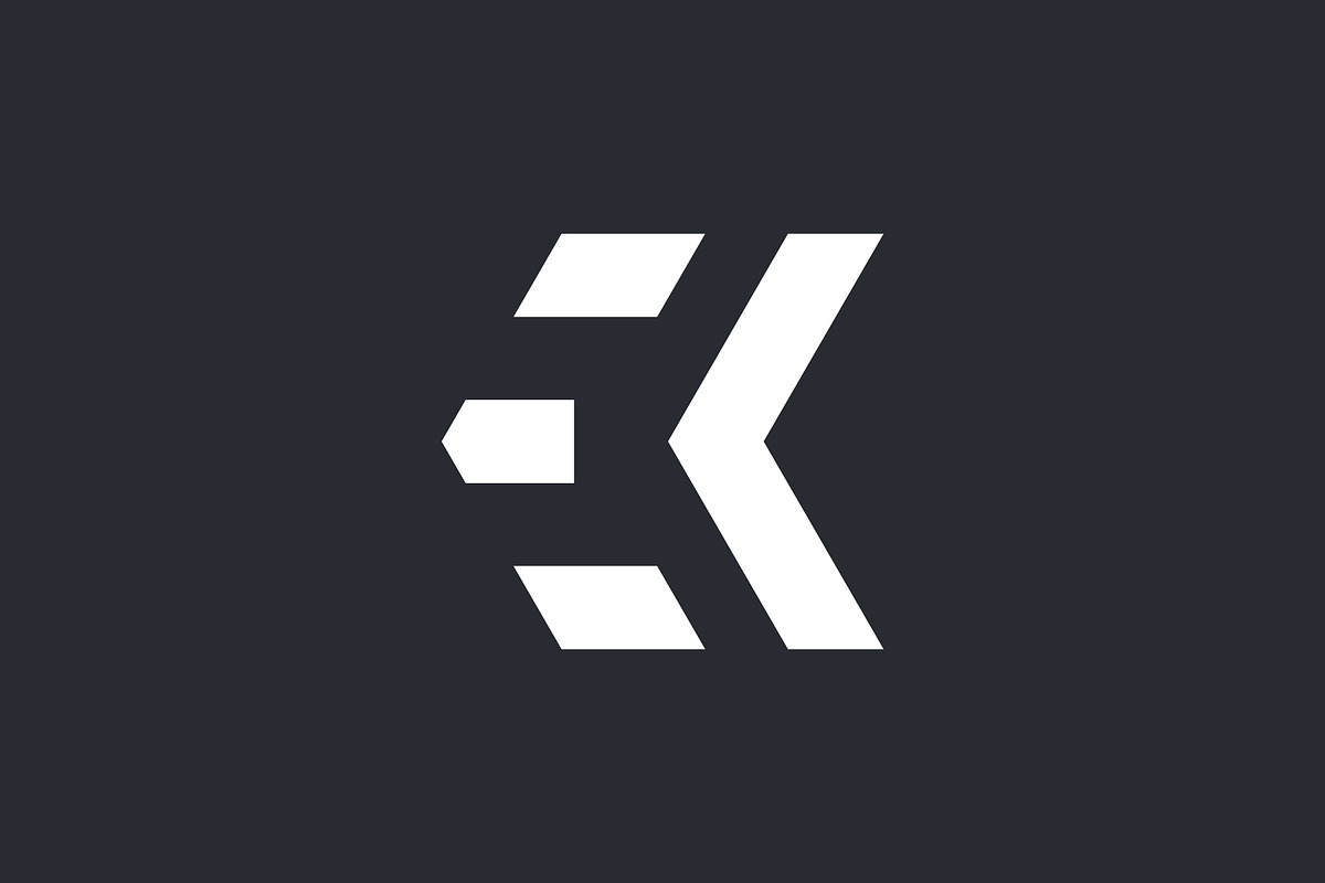 Letter EK Monogram Logo Design, a Branding & Logo Template by tmts