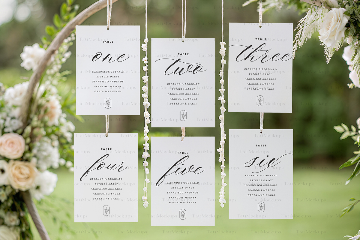 Wedding Seating Chart Mockup, an Advertising Mockup by TatiMockup (Photo 3 of 4)
