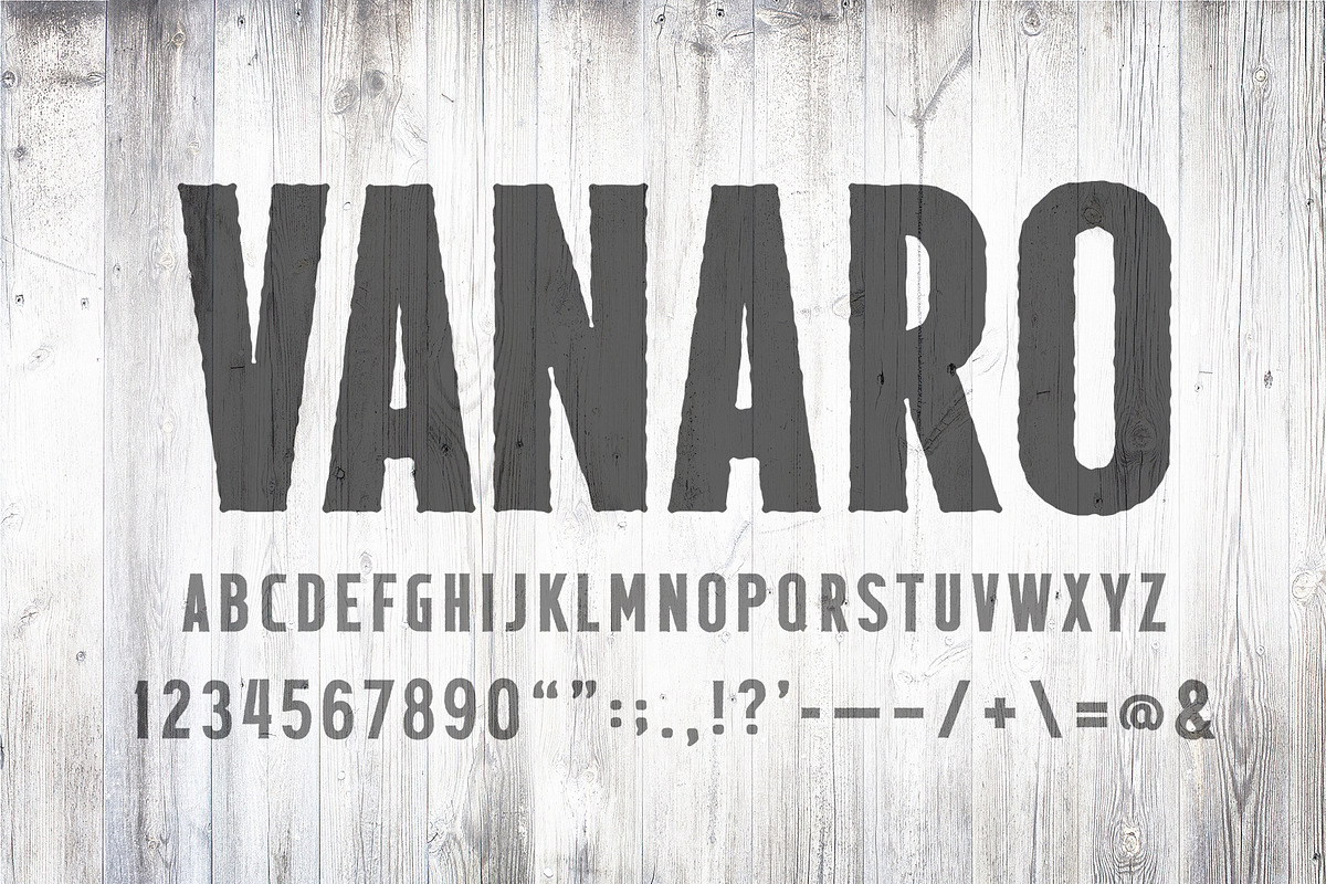 VANARO - Sans Serif Display Font preview 2