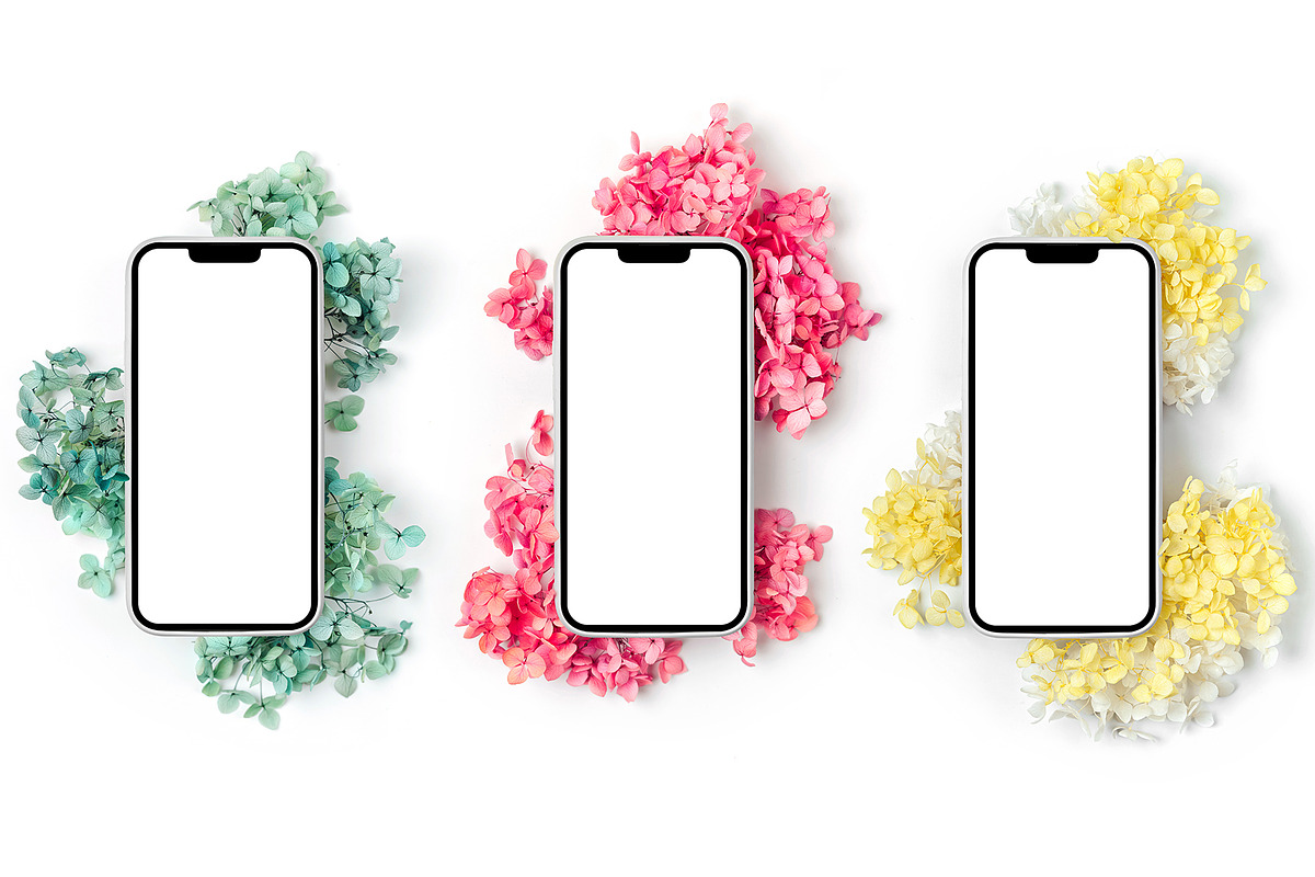 IPHONE MOCKUP with flowers, an Arts & Entertainment Photo by Maria Igisheva (Photo 2 of 3)