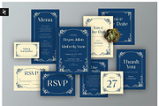 Blue Modern Minimal Wedding Suite, a Card Template by Neermana (Thumbnail 1 of 4)