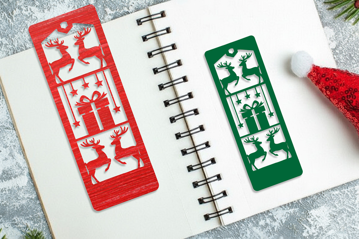 Christmas Bookmark Laser Cut Svg, an Illustration by Dream Creation