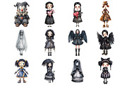 Gothic Doll Sublimation Bundle, a Graphic by CitraGraphics (Thumbnail 2 of 4)