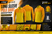 Long Sleeve Polo Shirt Mockup Pack, a Shirt Mockup by Mockup Power (Thumbnail 3 of 4)