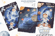 Space adventure watercolor, an Illustration by Marina Ermakova (Thumbnail 5 of 13)