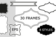 30 frames, 8 styles - vector EPS, a Graphic by Wild Rose (Thumbnail 1 of 4)