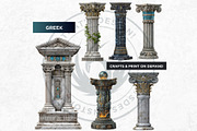 Fantasy Pillars & Monoliths Clipart, a Seasonal Illustration by ThatsDesignArt (Thumbnail 6 of 10)