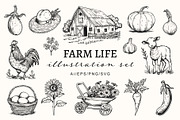 Farm life illustration set, an Object Graphic by NatalieArtShop (Thumbnail 1 of 10)