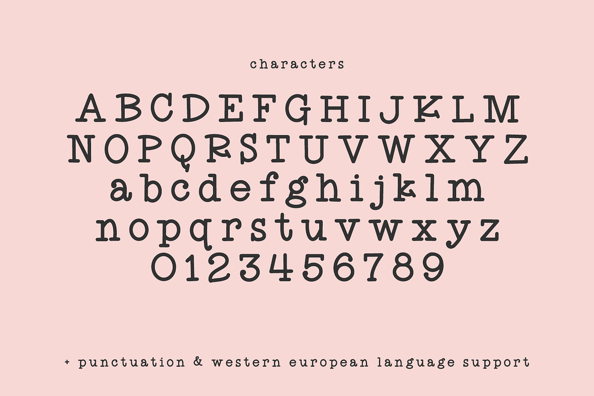 Heartsound Typewriter Serif Font, a Handwritten Font by Beck McCormick (Photo 10 of 10)