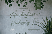 Avelindria Font, a Handwritten Font by Letterhanna Studio (Thumbnail 1 of 19)