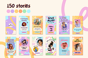 150 Pastel IG Story Canva Template, a Templates & Theme by TemplateCastleStore (Thumbnail 3 of 10)