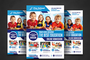 School Flyer, a Flyer Template by AfzaalGraphics