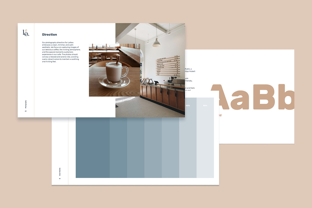 Latteo - Brand Guidelines Template, a Branding & Logo Template by Hamdi Designs (Photo 9 of 10)