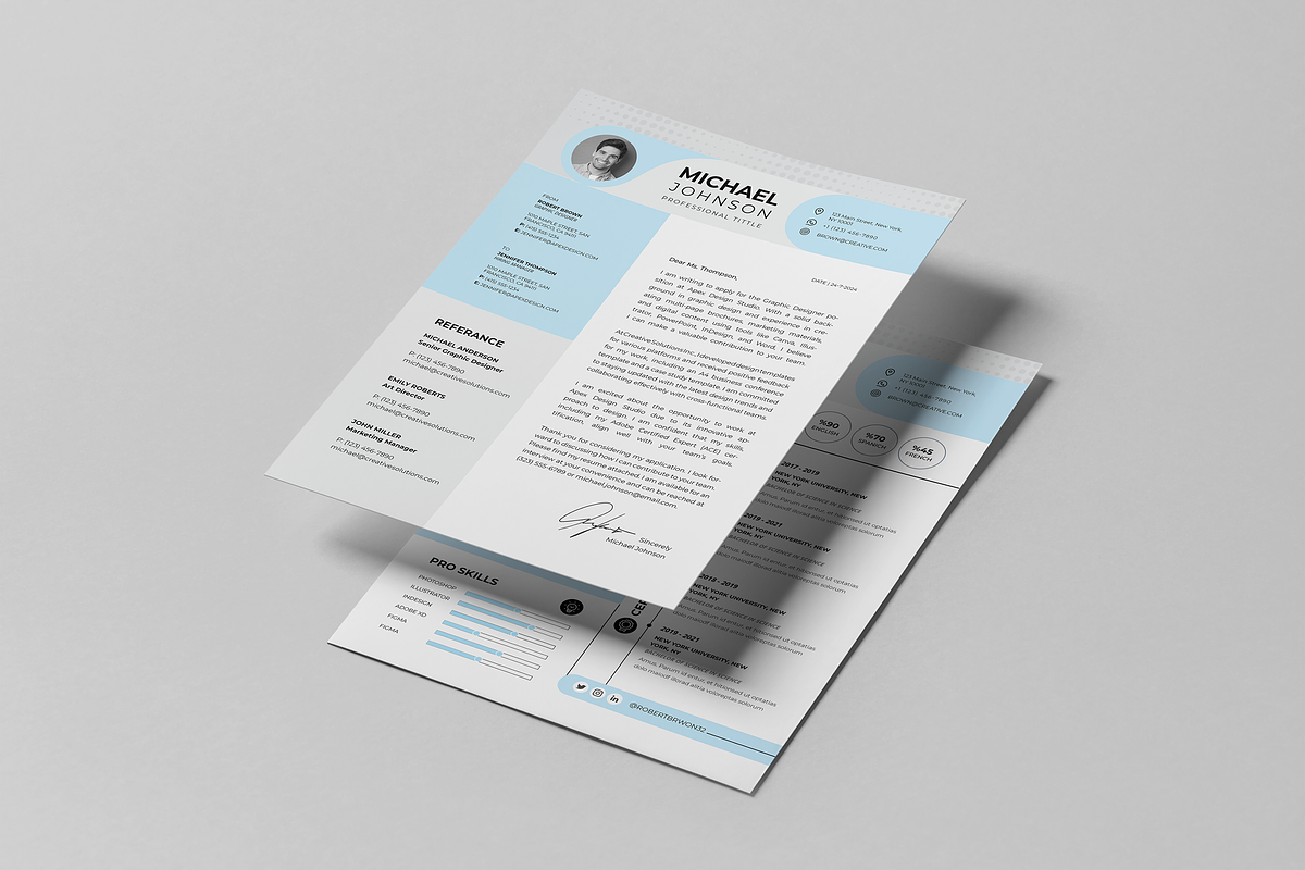 Resume Word & Canva Template, a Resume Template by Template Zone (Photo 2 of 7)