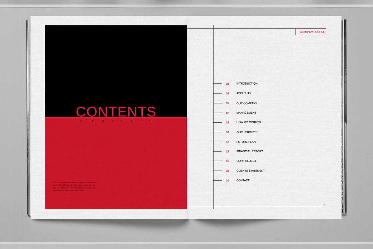 Black and Red Brochure Template, a Brochure Template by Boris Cupac (Photo 2 of 7)